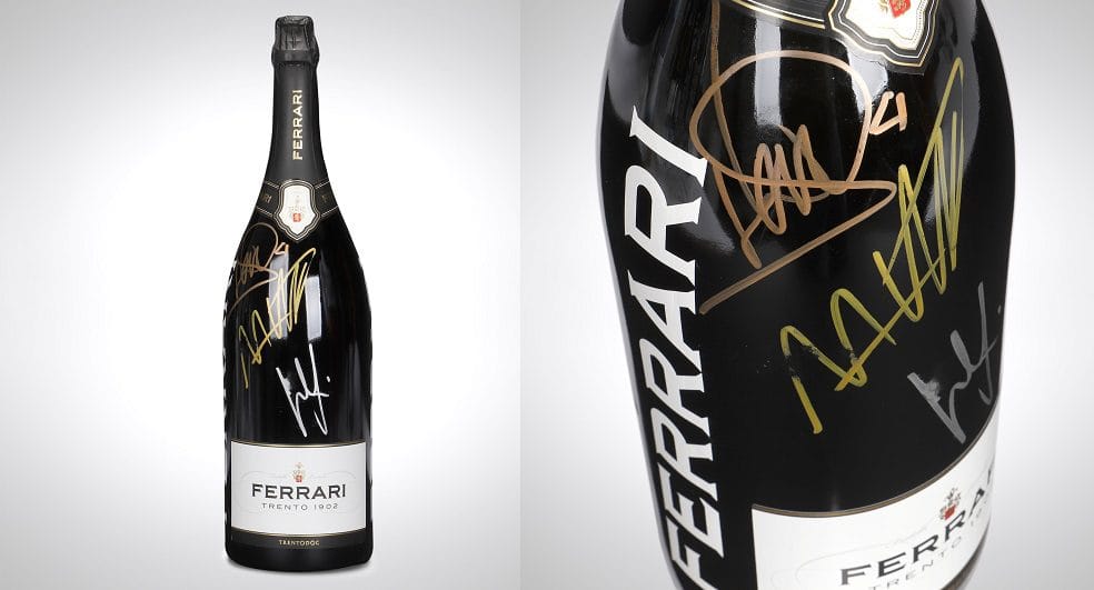Ferrari Trento F1® Podium Jeroboams, Signed by Grand Prix Winners