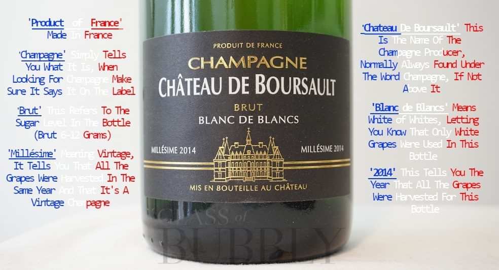 How To Read A Champagne Label | Glass Of Bubbly