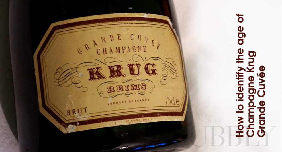 How to Identify the Age of Champagne Krug Grande Cuvée Labels